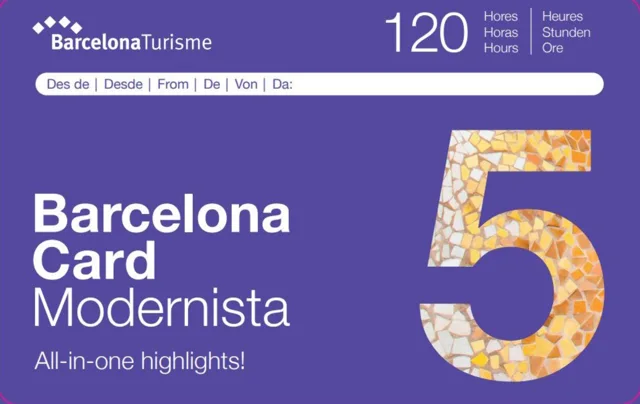 Barcelona Card Modernista（西班牙巴塞罗那）现代主义卡