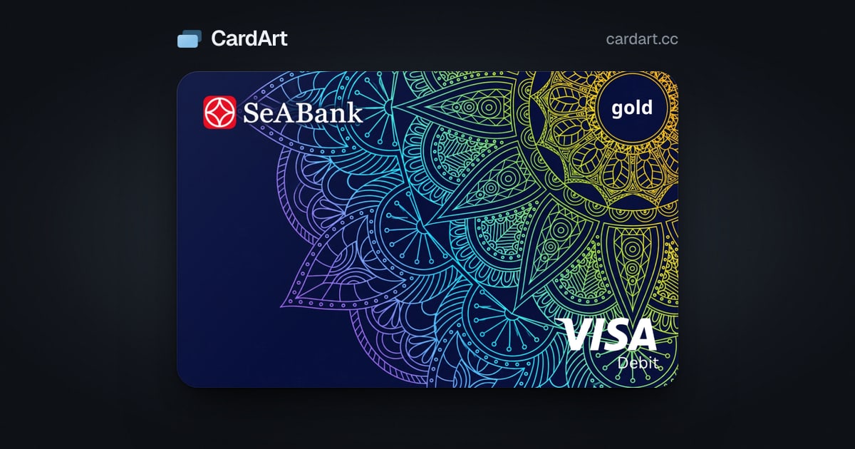 Add Debit Card SeABank Visa Gold Debit — SeABank card art for Apple Wallet · CardArt