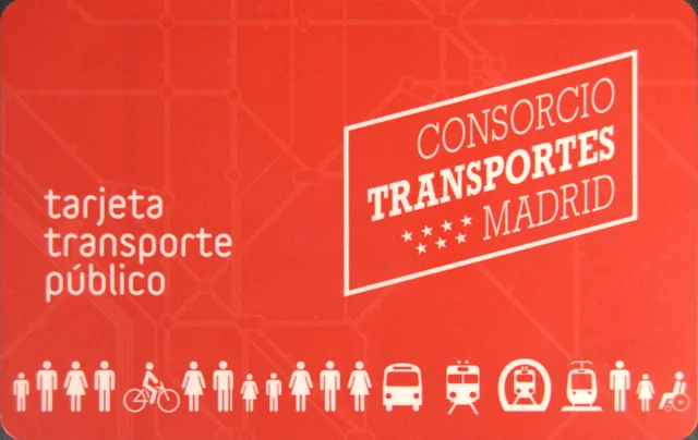 Tarjeta Transporte Público（西班牙马德里）交通卡
