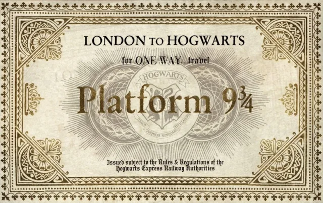 Harry Potter | Platform 9¾ | LONDON TO HOGWARTS