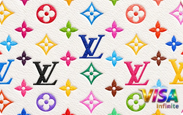 Visa · Louis Vuitton x Takashi Murakami Multicolor Monogram White