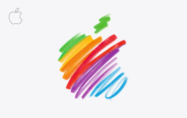 The Colorful Apple (White)