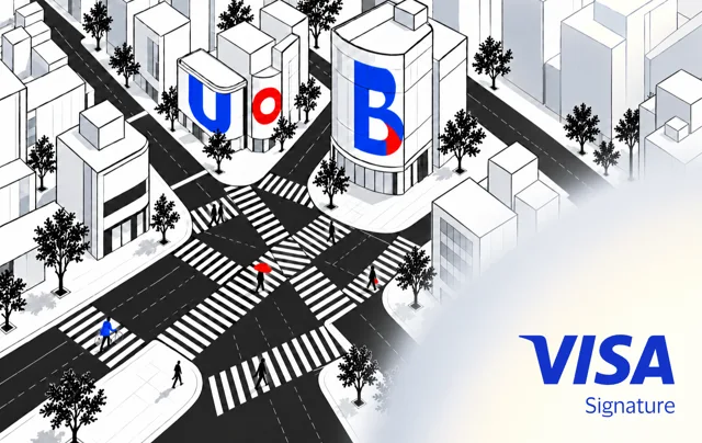 United Overseas Bank (UOB) · 涩谷十字路口