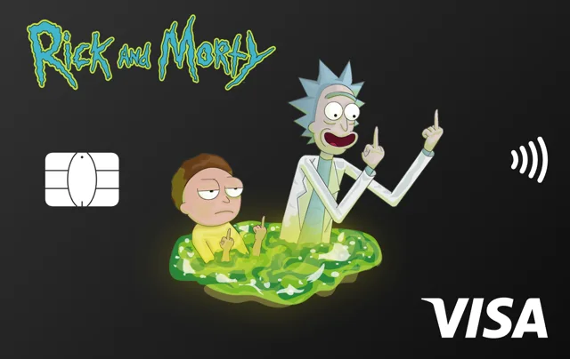Poste Italiane (Postepay) · Rick And Morty Visa card