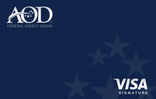 AOD Federal Credit Union Visa Signature