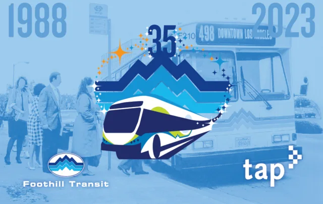 Foothill Transit 35周年纪念（美国洛杉矶）TAP交通卡