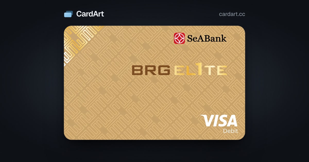 Add Debit Card SeABank BRG Elite Debit — SeABank card art for Apple Wallet · CardArt