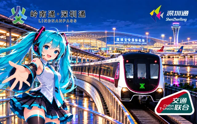 岭南通・深圳通 × 初音未来 × 宝安国际机场