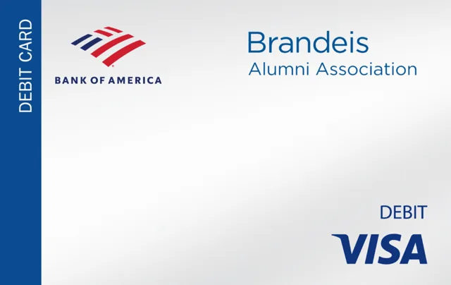 Bank of America Brandeis Alumni Association Debit Card