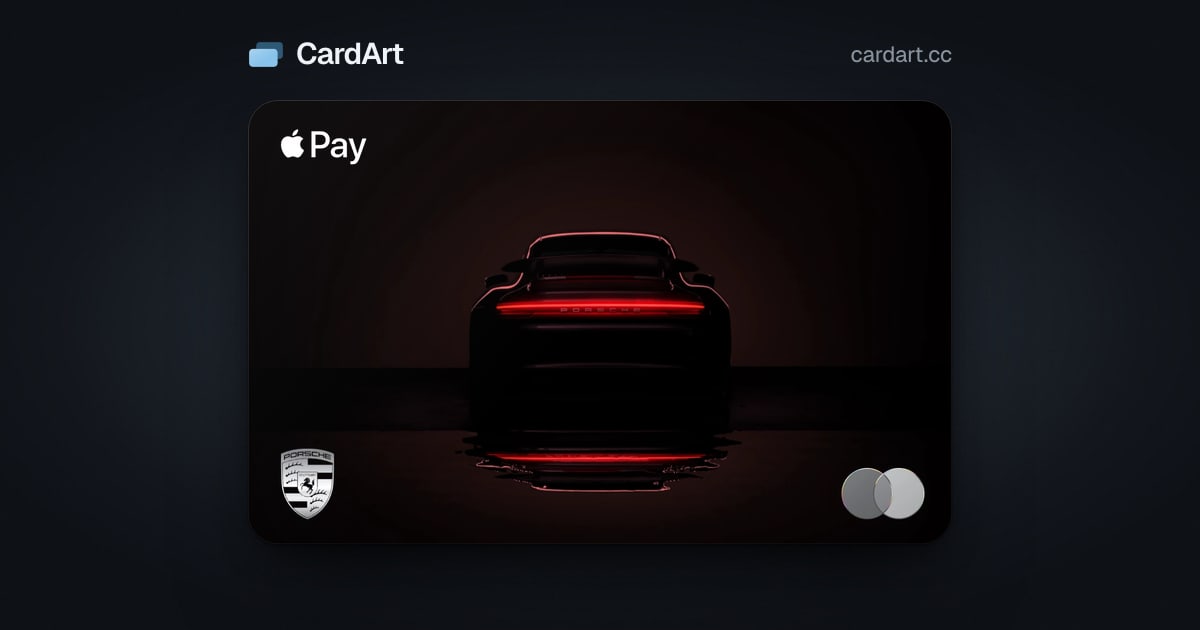 Porsche Special Edition — Apple card art for Apple Wallet · CardArt