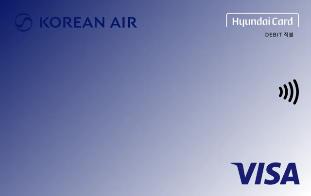 Korean Air / Hyundai Card Visa Debit Card
