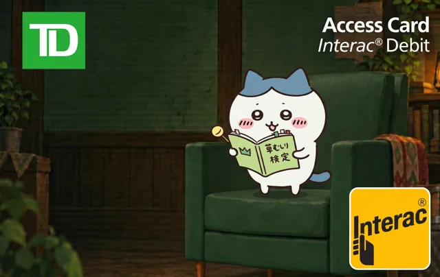 TD Bank · TD Hachiware Interac Debit Card
