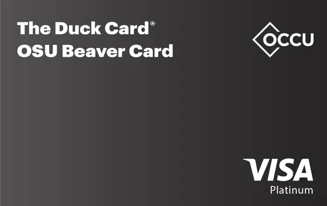 OCCU The Duck Card / OSU Beaver Card Visa Platinum