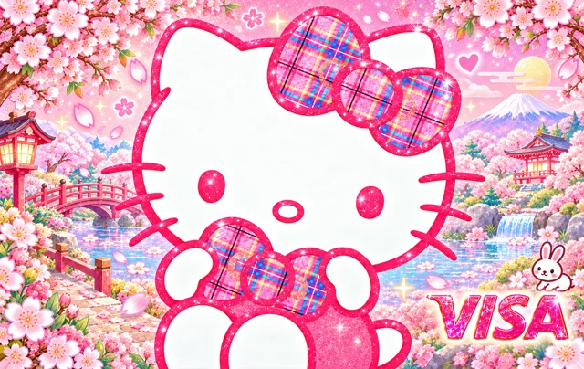 Visa · Hello Kitty Pink Tartan