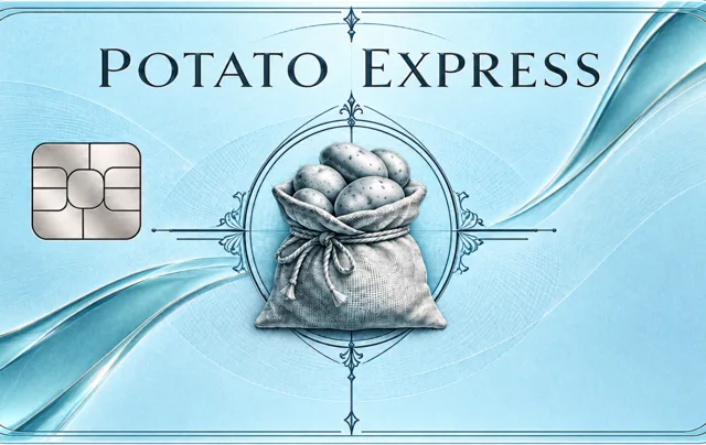 Blue POTATO EXPRESS