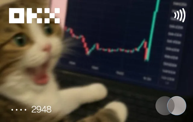 OKX Card · reaaallyy happy cat