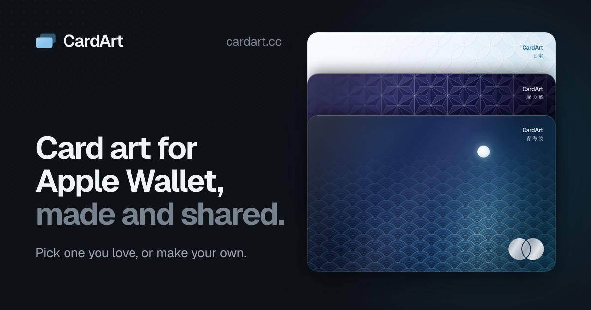 How to change Apple Wallet card image on iPhone (AirCard-iOS) · CardArt